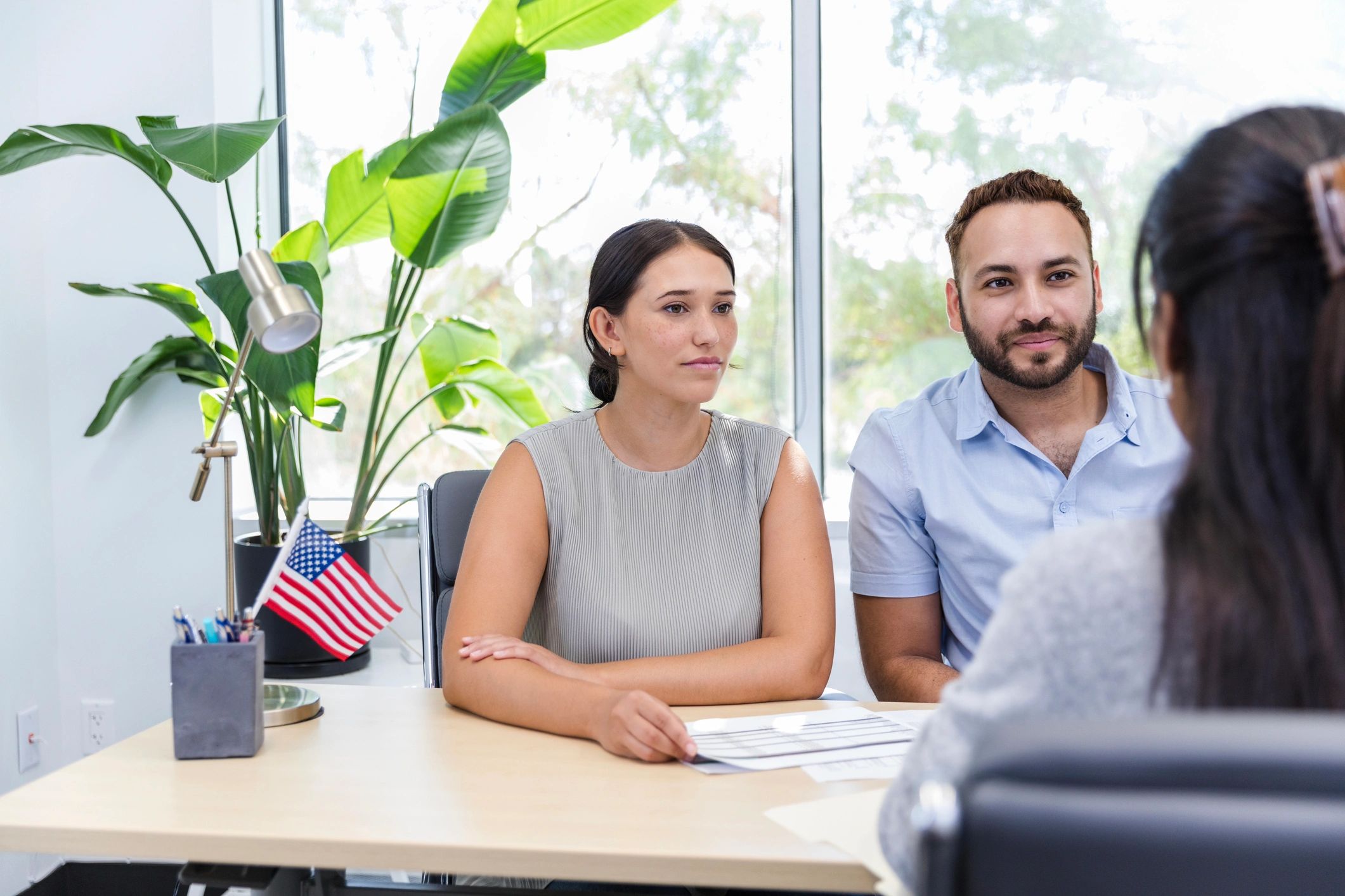 modern real estate team meeting USA