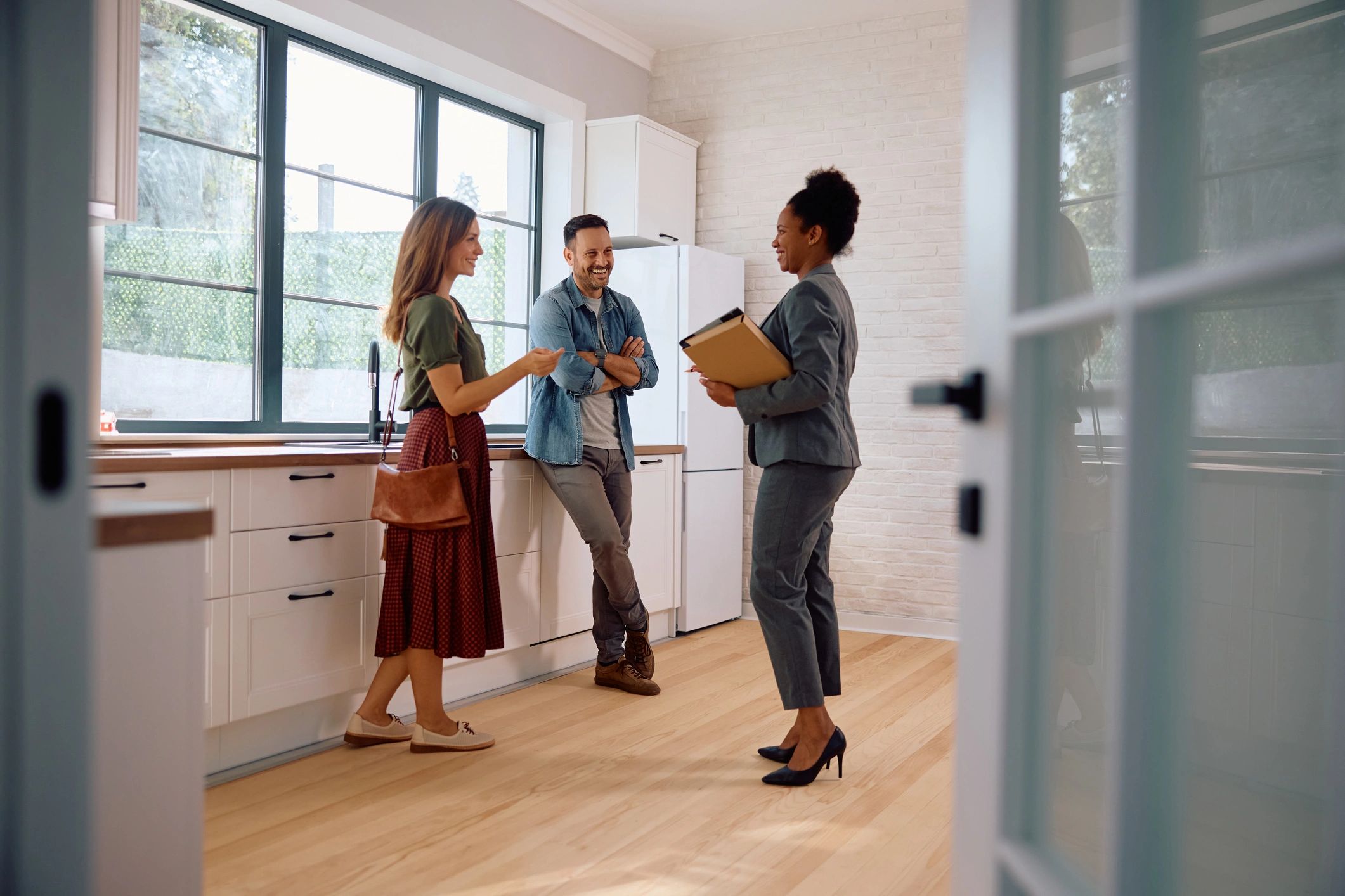 happy diverse homebuyers